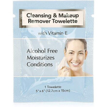 Diamond Facial Makeup Remover Wipes Ind. Wrapped 500/cs
