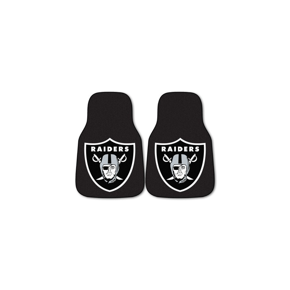 Fanmats Nfl Las Vegas Raiders Carpet Car Mat Set 846104059342
