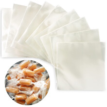 FIESTA WRAPS Transparente Bonbonpapiere fr Karamellbonbons (300 Stck 12,7 x 12,7 cm) natrliche, transparente Cellophan-Bonbonpapier Karamellpa