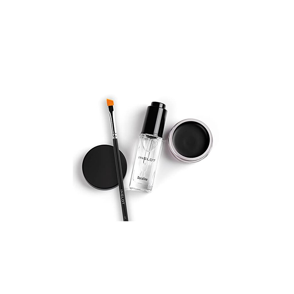 Inglot Eye Essentials Set Duraline + Amc Eyeliner Gel 77 + Makeup Brush 31T