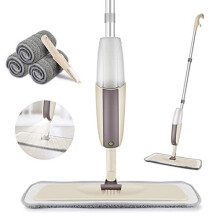 HOMTOYOU Spray Mop Upgrade for Floor Cleaning - Floor Mop with a Refillable Spray Bottle and 3 Washable Pads, Flat Mop for Home Kitchen Hardwood Lamin
