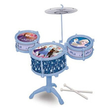 What Kids Want Frozen 2 Drum Kit Set - Includes 3 Drums, 1 Cymbal, 2 Sticks & Stand for Ages 2+
