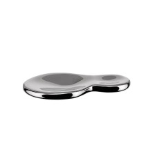 AlessiT-1000 Spoon Rest in 1810 Stainless Steel Mirror Polished, Silver