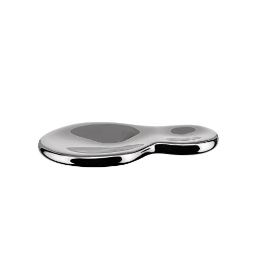 Alessi AlessiT-1000 Spoon Rest in 1810 Stainless Steel Mirror Polished, Silver
