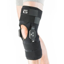 Neo G Hinged Knee Brace, Firm Support - Adjustable Dials for Tendon Strains, Ligament Strains, ACL, Arthritis, Joint Pain, Injury Recovery - Open Pate