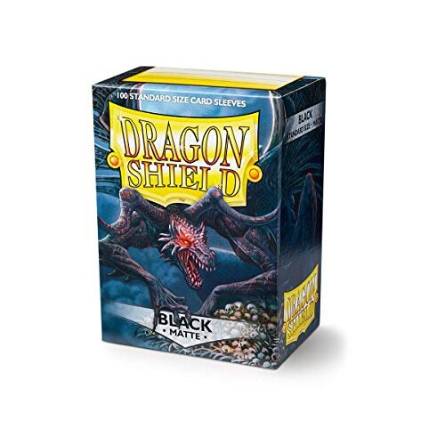 Dragon Shield Matte Black 100 Protective Sleeves