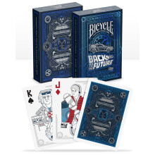 Bicycle Back To The Future Playing cards 1 Pack, Premium, Foil, Metallic , Blue