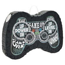 Small Video Game Controller Pinata for Birthday Gamer Party Decorations, 16.5 x 11 x 3 Inches