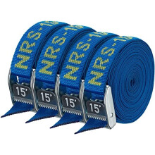 NRS 1""-Hochleistungs-Spanngurt, 4er-Pack, IconicBlue, 15 Fu