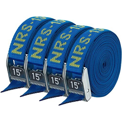NRS 1" Βαρέως Τύπου Ιμάντας 4 Πακέτο-IconicBlue-15ft