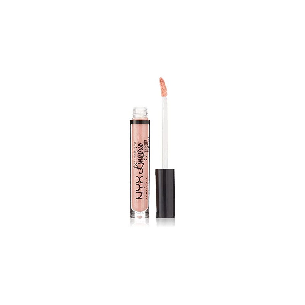 Nyx Professional Makeup Lip Lingerie Shimmer, Lip Gloss - Spirit (Nude Pink)