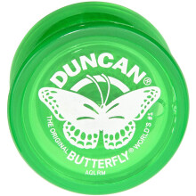 Duncan Toys Butterfly Yo-Yo, Αρχάριος με Σχοινί, Ατσάλινος Άξονας και Πλαστικό Σώμα, Πράσινο