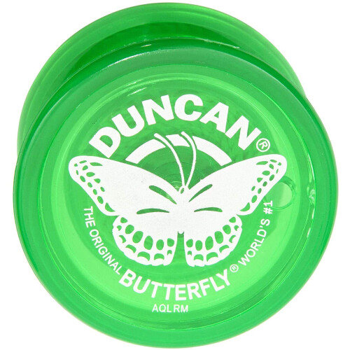 Duncan Toys Butterfly Yo-Yo, Αρχάριος με Σχοινί, Ατσάλινος Άξονας και Πλαστικό Σώμα, Πράσινο
