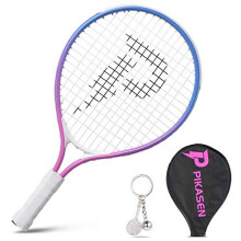 Pikasen 17 """" Kids Tennis Racket Best Starter Kit til b?rn i alderen 4 og under med skulderrempose og mini -tennisracket Toddler Tennis Raquet (P