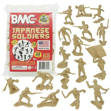 BMC Classic Marx Japanese Pl stico Men - 32pc WW2 Soldier Figuras feitas nos EUA