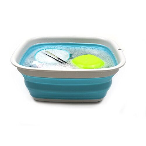 SAMMART 9.45L (2.5 Gallon) Αναδιπλούμενος Λουτήρας - Φορητός Δίσκος Πλυσίματος