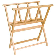Creative Mark Folding Wood Large Print Rack - Perfect for Display of Canvas, Art, Prints, Panels, Posters, Art Gallery Shows, Storage Rack - [Beechwoo