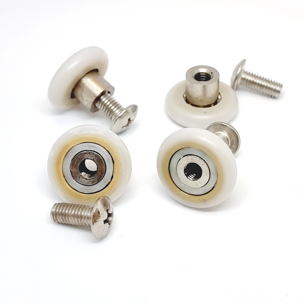 4 X Shower Door Roller/Rollers/Runners/ Guides/Wheels 20Mm In Diameter L015-1