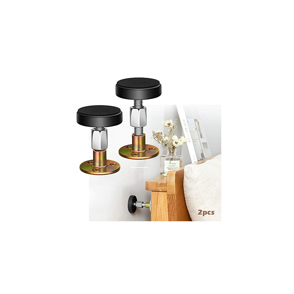 Krisler Adjustable Threaded Bed Frame Anti-Shake Tool For Bed, Headboard Stoppers, Bedside Headboards Prevent Loosening Anti-Shake Fixer, Bed Stoppers 778695251365