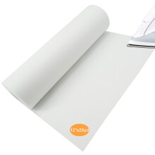 New brothread Fusible Iron on Tear Away Machine Embroidery Stabilizer Backing 12 x 25 Yd roll - Medium Weight 18 oz - 3 Options - Tear Awaycut AwayNo