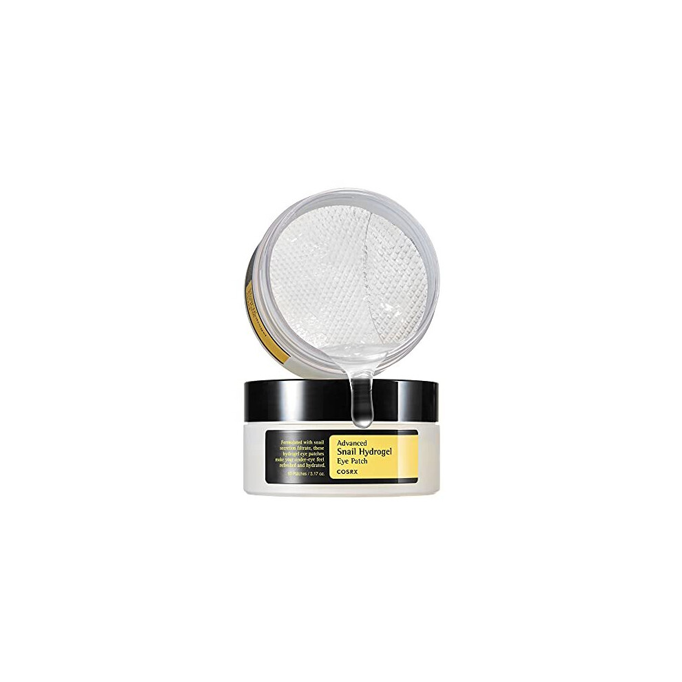 Cosrx Advanced Snail Hydrogel Eye Patch 60 Patches(3.17 Oz) | Eye Treatments | Fine Line, Undereye, Revitalize, Refresh, Korean Skincare