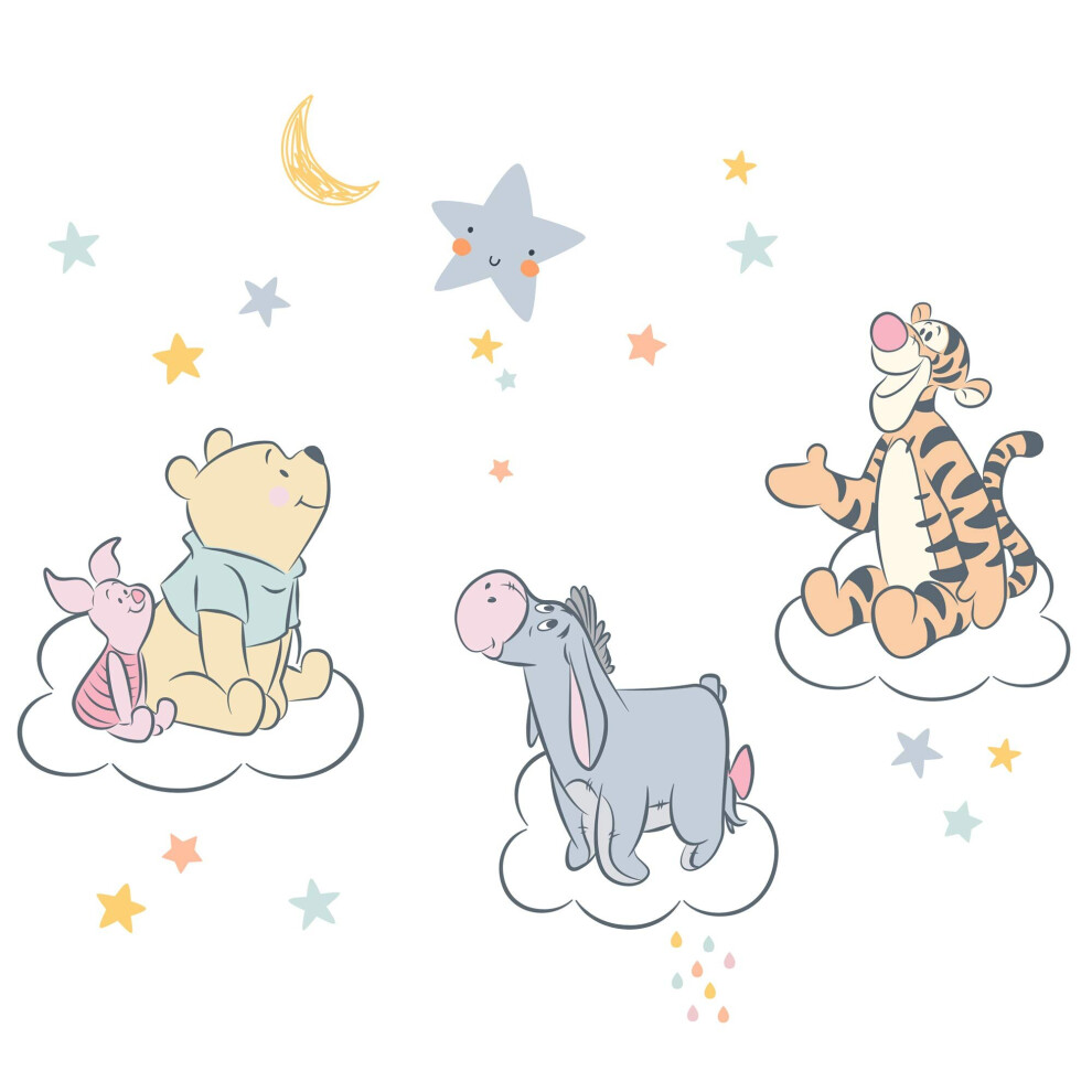 Lambs & Ivy Disney Baby Winnie The Pooh Hugs PigletEeyoreTigger Wall Decals
