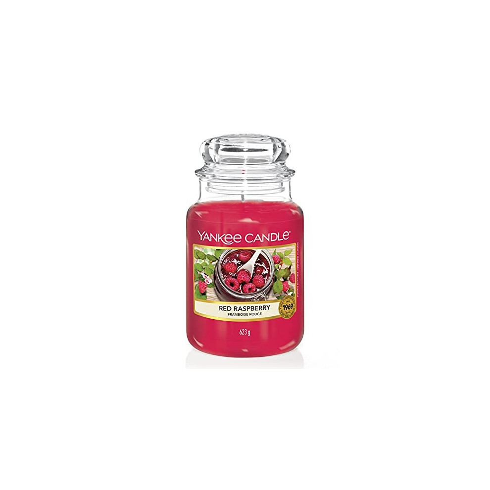 Yankee Candle 1323186Ez Large Jar Candle Raspberry Red