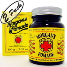 MORGAN'S POMADE """"The Original"""" tager simpelthen det gr? v?k! 3,53 oz (100 g) - 2 PAK