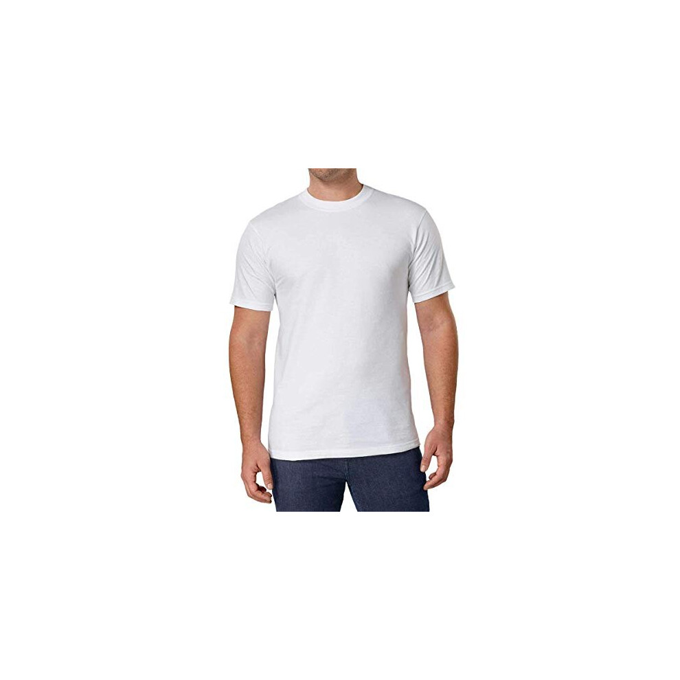 Kirkland Mens Crew Neck White T-Shirts (Size: Medium/Pack of 6)