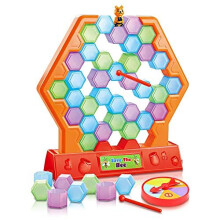 Gamie Save The Bee Game for Kids - Interactive Stacking and Tumbling Game - Educational Learning Toy - Great for Boys and Girls - Fun Indoor Activity