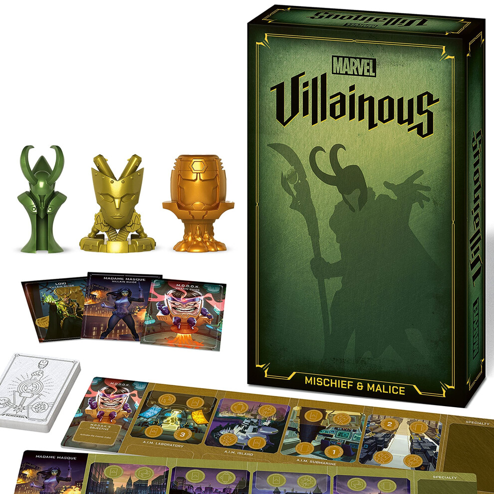 Ravensburger Marvel Villainous: Mischief & Malice Strategy Board game for Ages 12 & Up - The First Marvel Villainous Expandalone