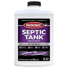 Roebic K-37-Q Tratamiento de Tanques Sépticos: Elimina Atascos, Bacterias Ecológicas, Seguro para Inodoros, 32 Fl Oz