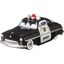 Disney Cars Sheriff, Miniature, Collectible Racecar Automobile Toys Based on Cars Movies, for Kids Age 3 and Older, Multicolor