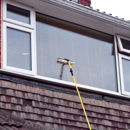Kingfisher Kingfisher 3.5m 10ft Telescopic Window Cleaner Brush Squeegee Extendable Head UK 2