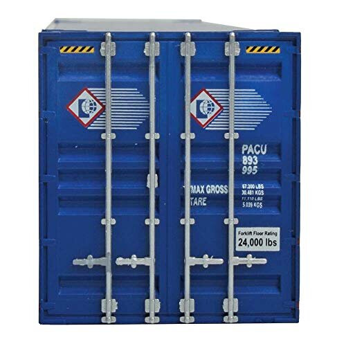 Walthers SceneMaster HO Scale Μοντέλο Pacer Stacktrain (Μπλε, Λευκό, Κόκκινο) 53' Singamas Κοντέινερ 2