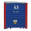 Walthers SceneMaster HO Scale Μοντέλο Pacer Stacktrain (Μπλε, Λευκό, Κόκκινο) 53' Singamas Κοντέινερ 4