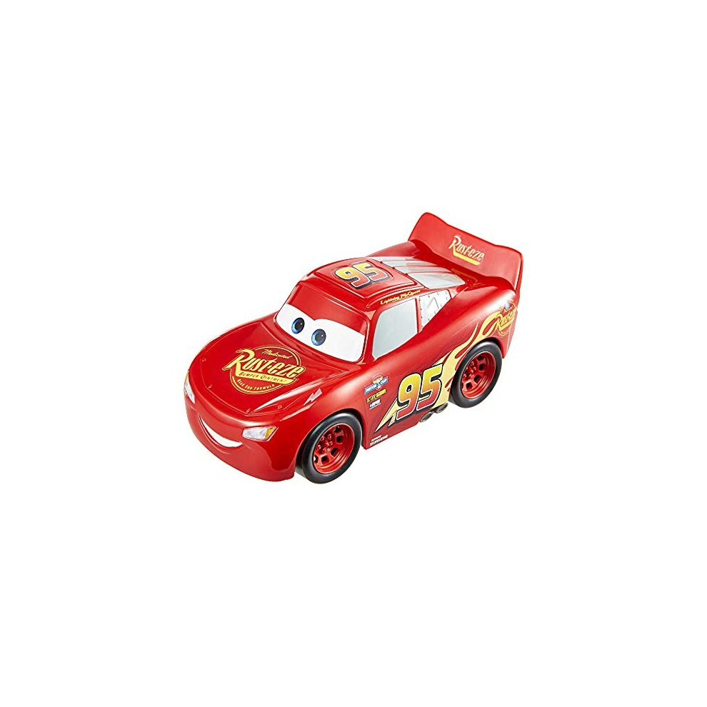 Disney GXT29? and Pixar Cars Track Talkers Lightning McQueen, 5.5-in, Authentic Favorite Movie Character Sound Effects Vehicle, Fun Gift for Kids Aged