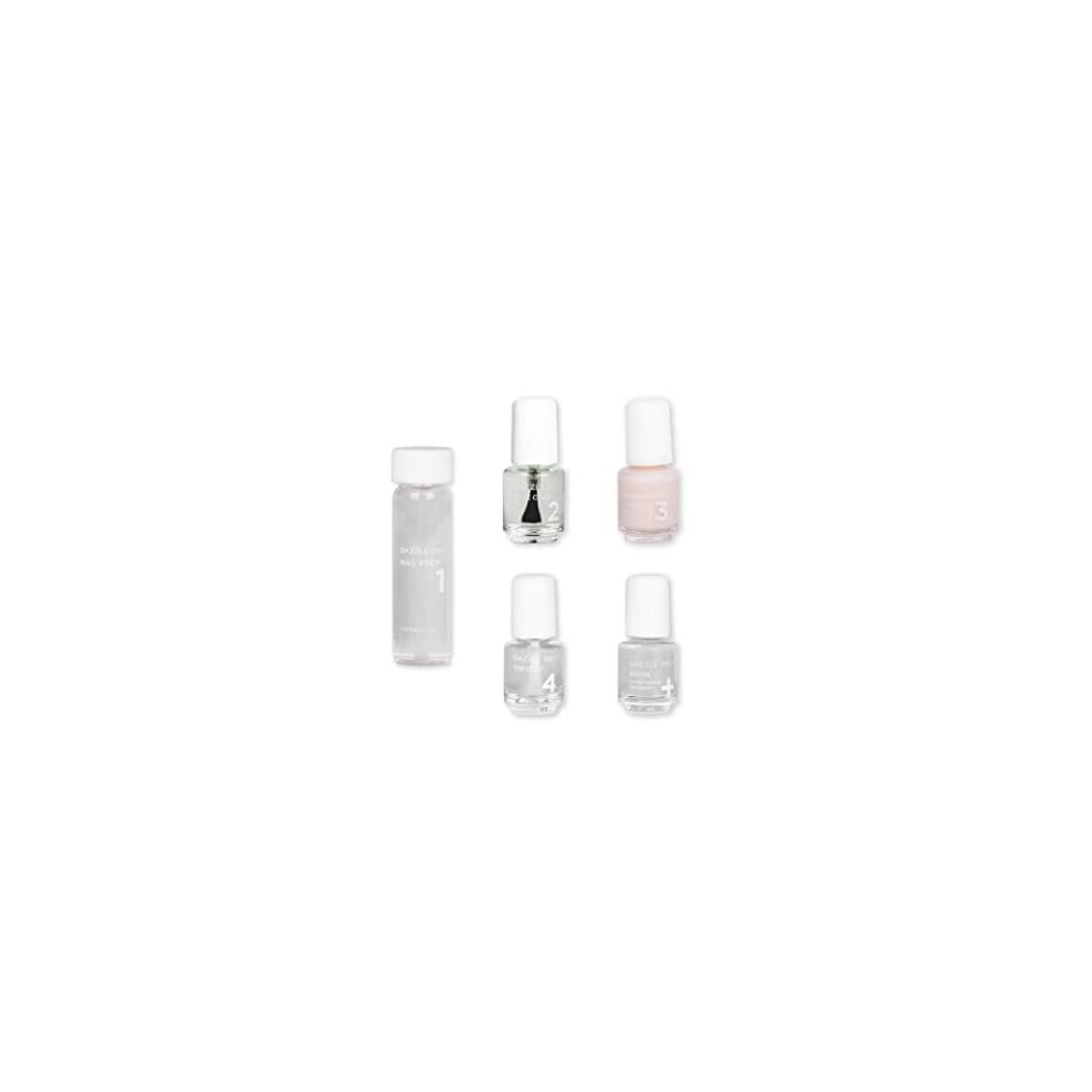 Dazzle Dry Mini Kit 4 Step System - Prima Ballerina, a sheer and milky delicate pink that makes a beautiful French base (5 Piece Kit)