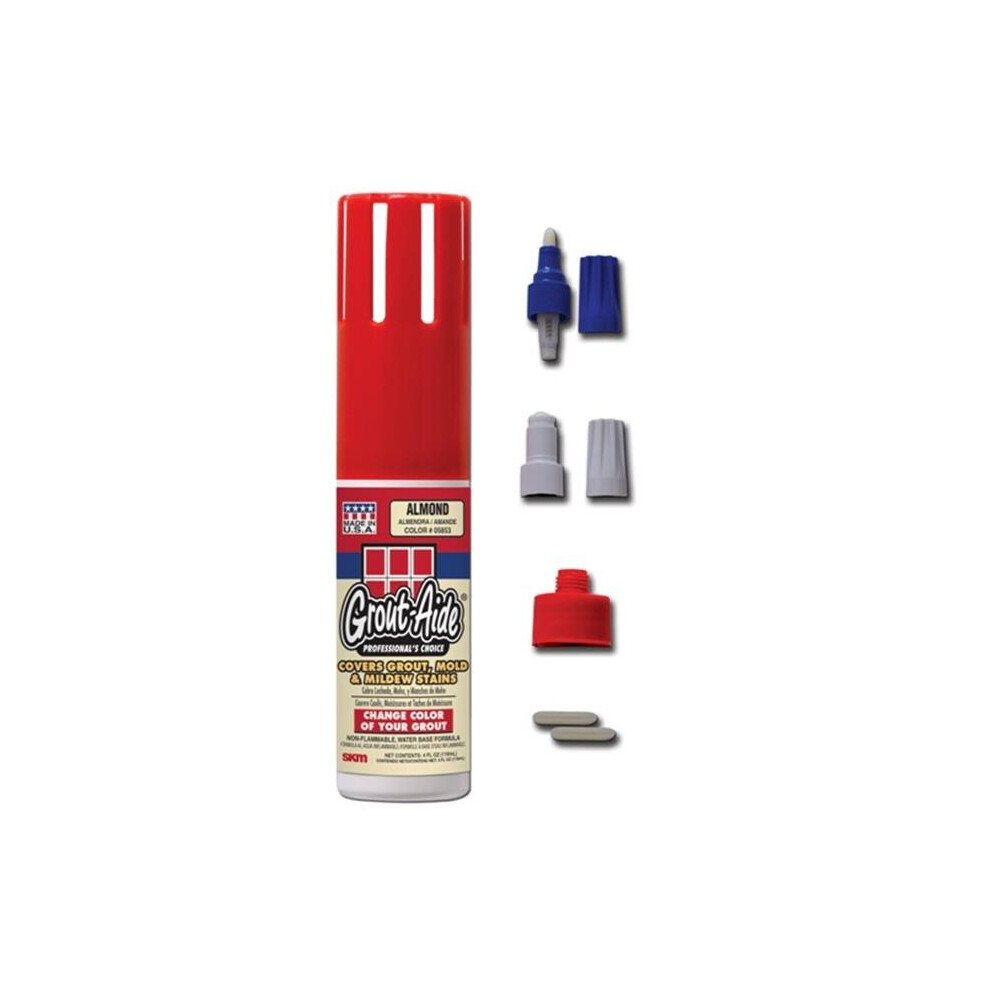 Grout-Aide 4 Oz Squeeze Action Applicator Bottle, Almond - Pack Of 6 758218933077