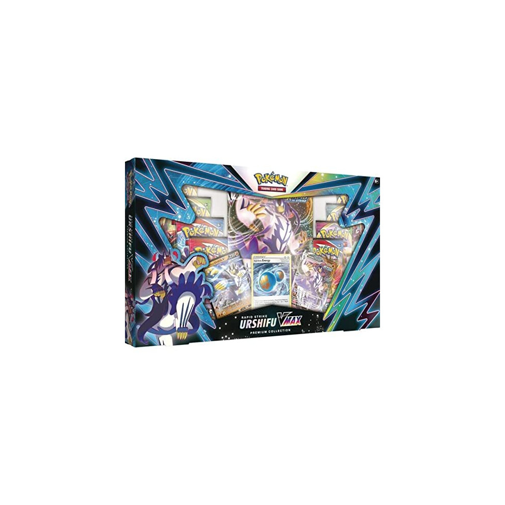 Pokemon Rapid Strike Urshifu VMAX Premium collection Box - 8 Packs, Promos