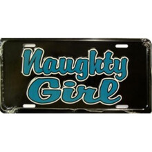 Naughty Girl License Plate- 5785
