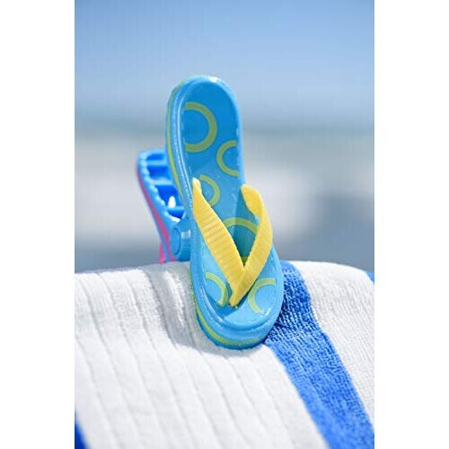 O2COOL Bocaclips - Handduksklipp för Strandstolar, Terrass och Pool - (Flip Flop) 2-pack 2