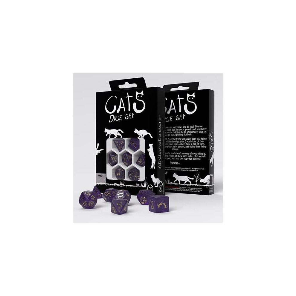 Q-Workshop Cats Dice Set: Purrito