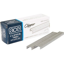 Grampeador Advantus ACE com Grampos Ondulados para 07020, Caixa com 5.000 Grampos (ACE70001), Prata