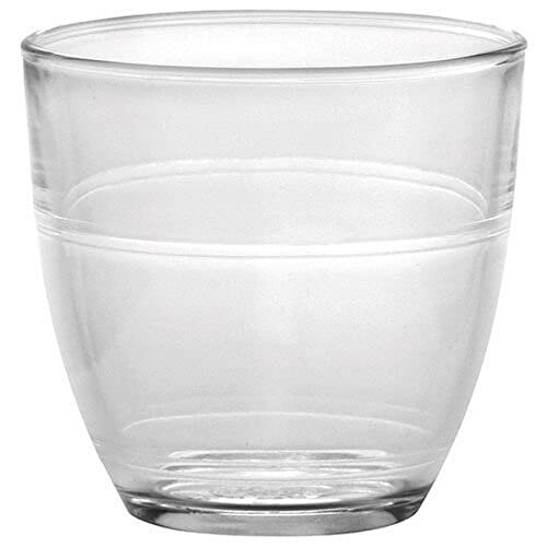 Duralex Duralex Made In France Gigogne Glass Tumbler Drinking Glasses, 3.13 ounce - Set of 6, Clear