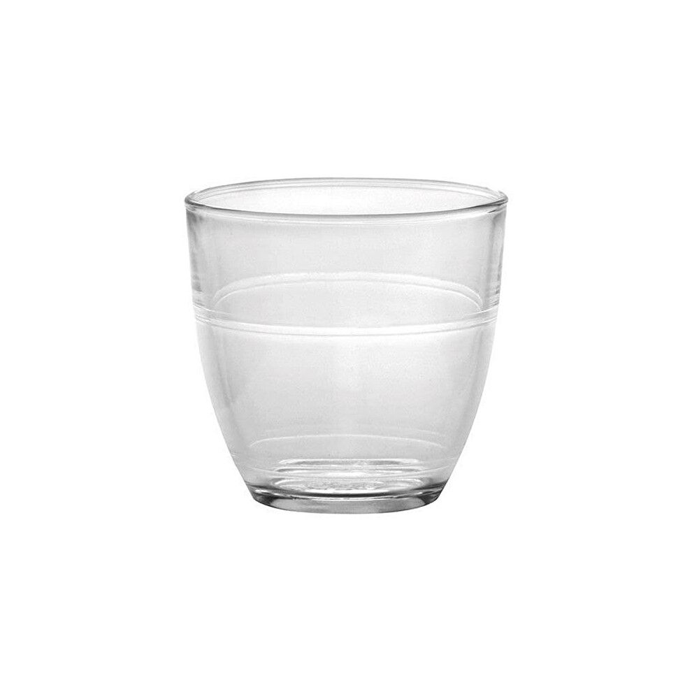 Duralex Made In France Gigogne Glass Tumbler Drinking Glasses, 3.13 ounce - Set of 6, Clear