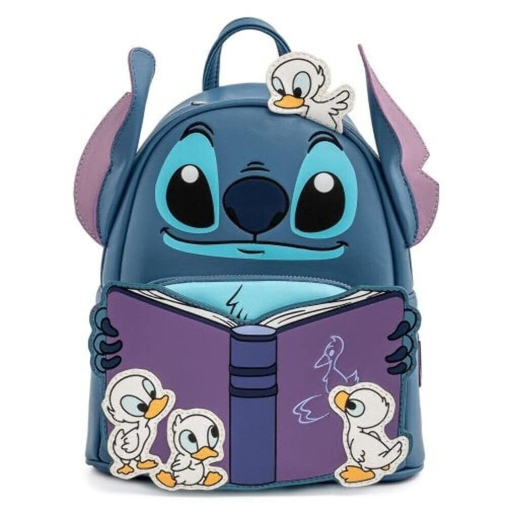 Loungefly Disney Lilo and Stitch Story Time Duckies Womens Double Strap Shoulder Bag Purse