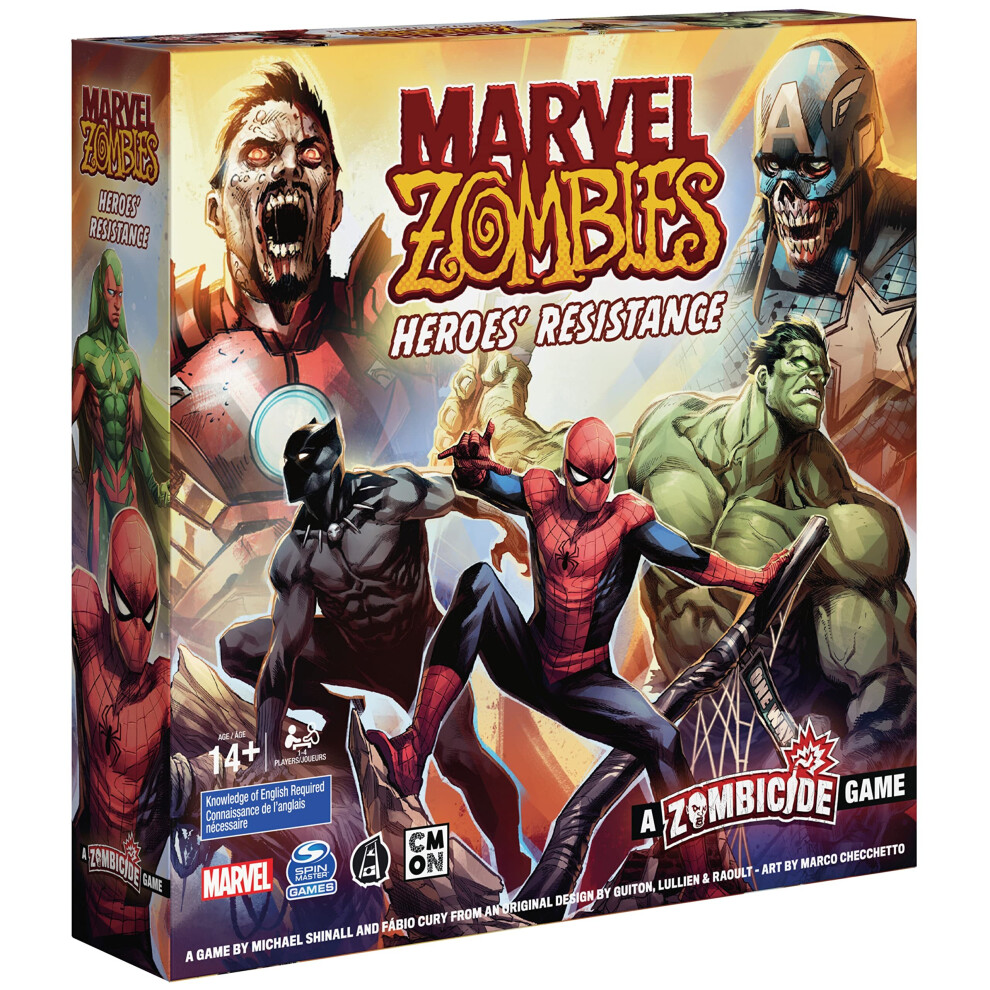 Marvel Zombies: HeroesA Resistance, A Zombicide game for Family game Night, Marvel comics Strategy Board game, for Adults and Teens Ages 14 and up