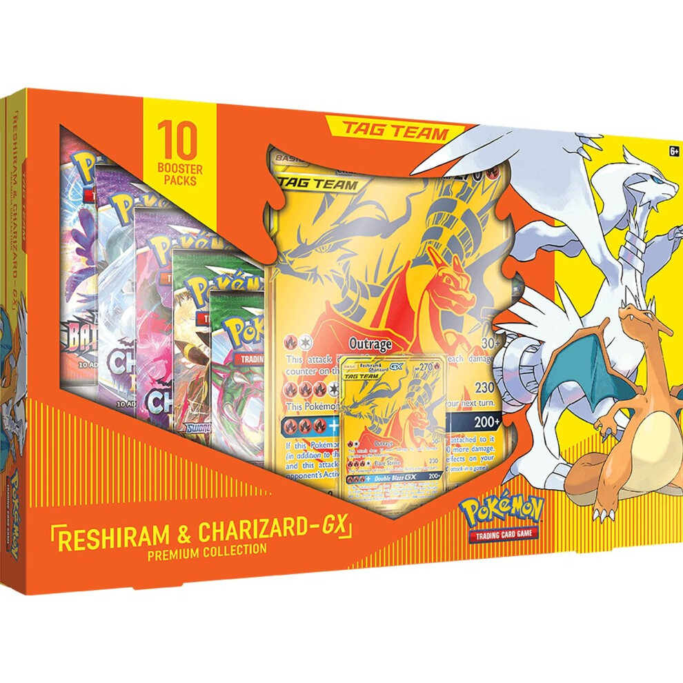 PokAmon Tcg: Reshiram & charizard gX Premium collection