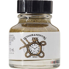 Winsor & Newton Drawing Ink Bottle, 30ml, Gold